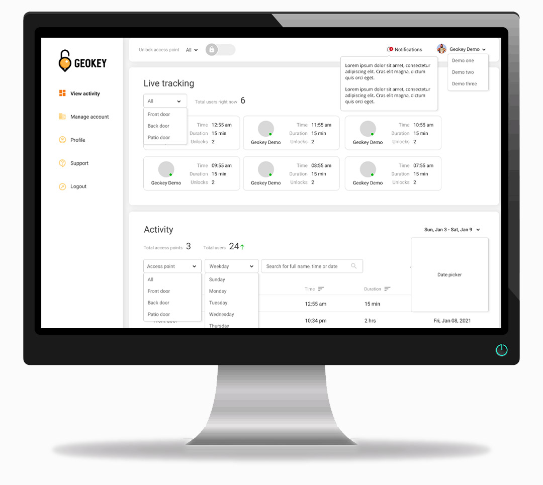 activity dash